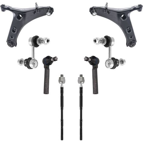 KIT BRACCIO OSCILLANTE 8 PEZZI COMPATIBILE CON SUBARU FORESTER (SJ) 2.0 D AWD (SJD) / Kit Sospensione Completo OE/OEM / Bracci Oscillanti + Testine Sterzo / Sostituzione Diretta OEM