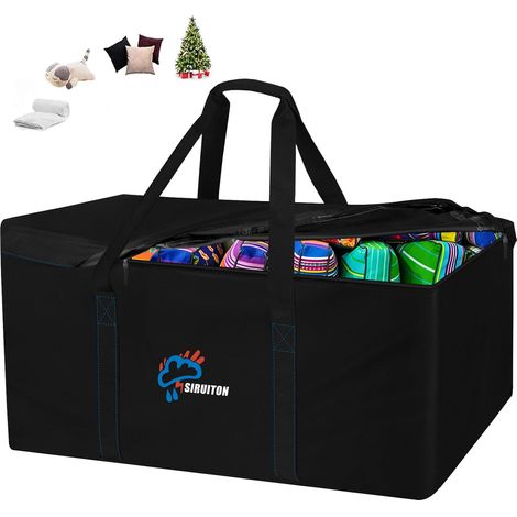 SIRUITON 175 x 75 x 55 cm Storage Bag for Garden Cushions, 600D  Christmas Tree Patio Cushions Waterproof Oxford Fabric Anti UV with Handle Zipper (1/5)