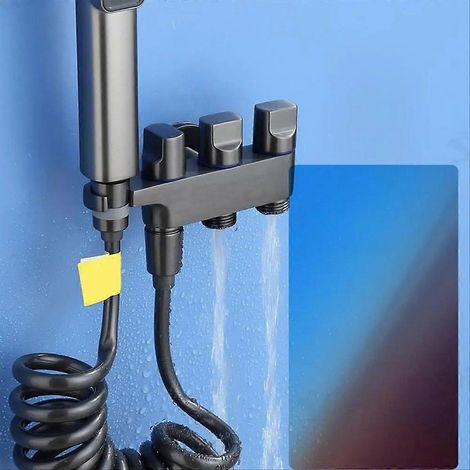 WC-Bidet-Duschset, inklusive Schläuchen und Sprühdüsen (B) (1/5)