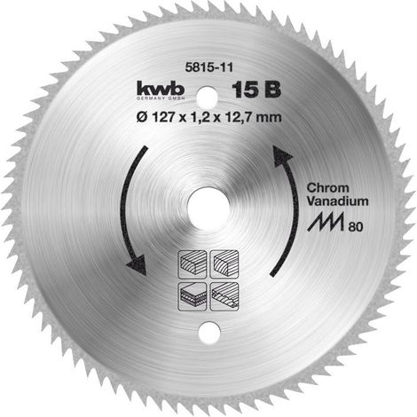 kwb 581511 Lame de scie circulaire 127 x 12.75 x 2 mm 1 pc(s)