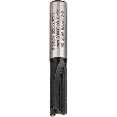 Bosch Nutfräser Standard for Wood, 8 mm, D1 9 mm, L 20 mm, G 51 mm
