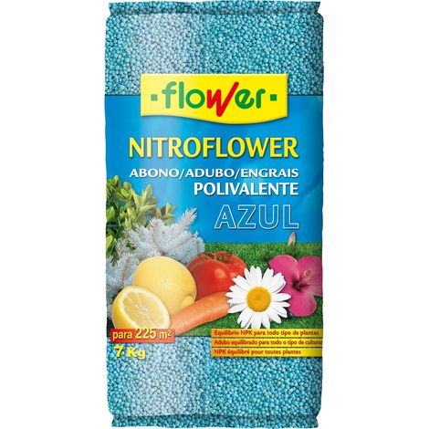 Abono polivalente Nitroflower azul 7 Kg (1/2)