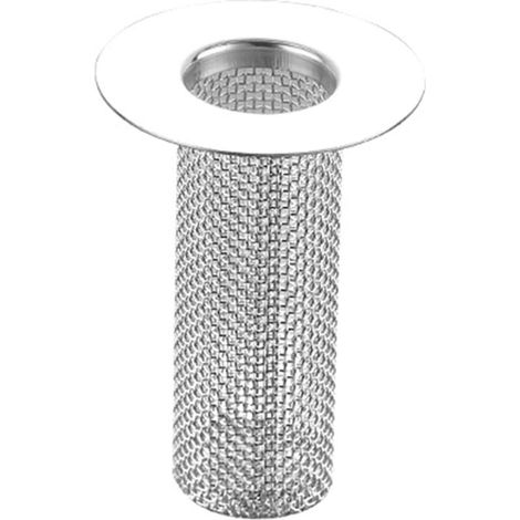 Crépine de vidange, bouchon d'évier, filtre de vidange de sol multifonctionnel en acier inoxydable, panier anti-obstruction (28 x 40 mm)