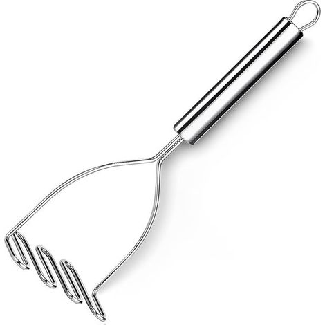 Presse-purée - Durable - Anneau de suspension - Acier inoxydable - 23 x 9 cm - Presse-purée - Cuisine - Ustensile pour presse-purée - Presse-purée manuel (1/5)
