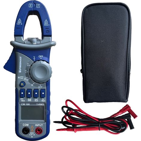 PROMAT Stromzangenmultimeter CM 100 TRUE RMS Min-/Max bis 60 Mohm LCD 4-stellig (1/5)