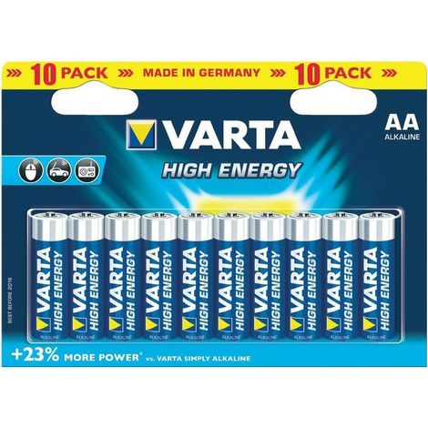 Varta energy AA Batterie alcaline LR06 - lampada da tavolo/luce tombale 10 pezzi (1/2)