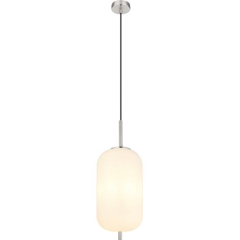 Globo - lámpara colgante - Blacky I - blanco - vidrio - Ø 22cm - (1/5)