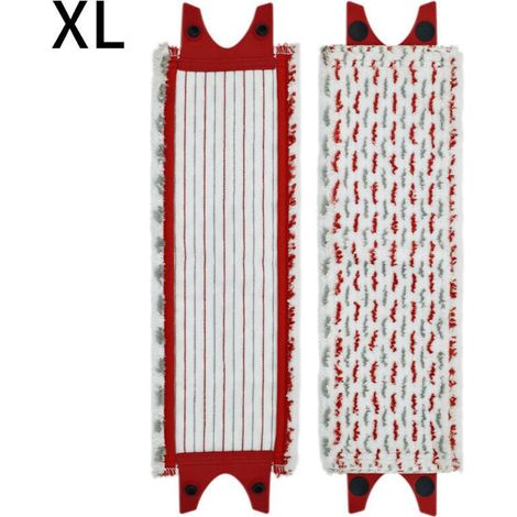 1 chiffon de remplacement pour vadrouille plate en microfibre à tête de vadrouille plate humide et sèche Vileda UltraMax XL compatible (1/4)