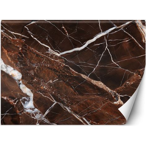 Papier peint Abstraction marbre marron Glamour 350x245 (1/5)