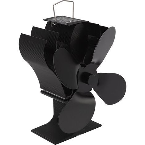 Ventilateur thermique pour poêle, à démarrage automatique, en alliage d'aluminium résistant à la chaleur, 1400 tr/min, ventilateur thermoélectrique pour cheminée (1/5)