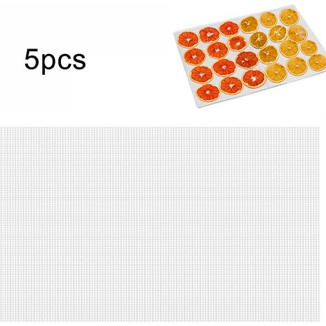 Feuilles de déshydratation antiadhésives en silicone pour fruits, réutilisables, avec grille de séchage. (1/5)