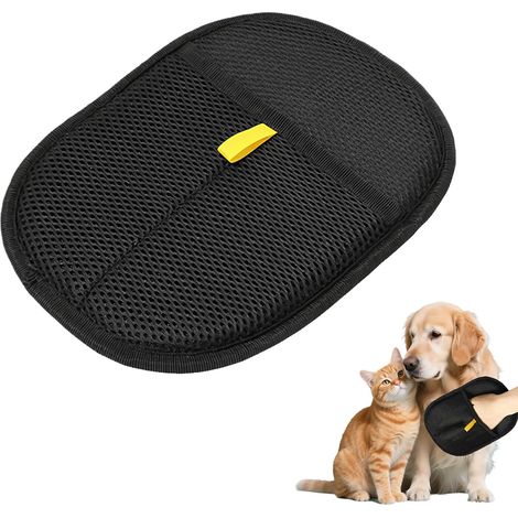 1 Pièce Gant Anti Poils Animaux pour Enlever Les Poils, Brosse Poil Chat Chien, Gant Antistatique Rouleau à Poils, Épilateur pour Canapé, Arbre à Chat lit Tapis pour Lavage DémêLage Et Toilettage Noir