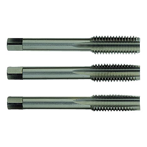 Satz von 3 Hand-Gewindebohrern HSS DIN352 Ø4x70 mm TIVOLY - 1050051040070