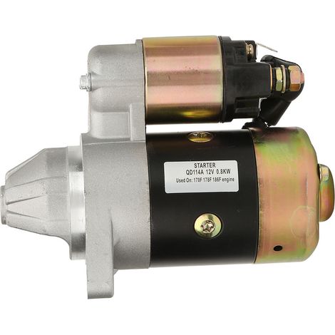 Moteur de démarrage électrique 12V 0,8kW pour pompe à eau, moteur diesel ou essence, rotation inverse, inverseur de polarité, pièce de rechange universelle (1/5)