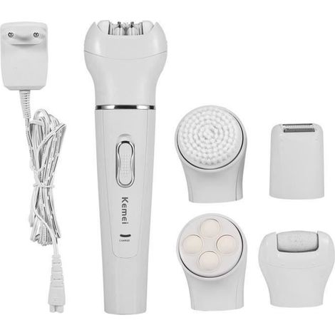 5 en 1 femme Epilateur Electrique Visage Massage du Visage Rechargeable (1/4)