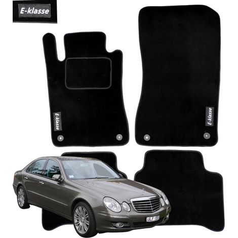 Mercedes W211 E-Klasse 4MATIC Samt-Fußmatten mit Stickerei 2002-2009 B