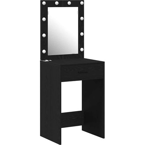 Maison Exclusive - Mesa Tocador Roble Negro 50 x 41 x 135 cm Made