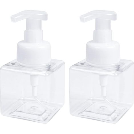 2 pièces, Distributeurs de Savon moussant Flacon Pompe Vide moussant de 250 ML (8,5 oz) Pompe Bouteilles vides (1/5)