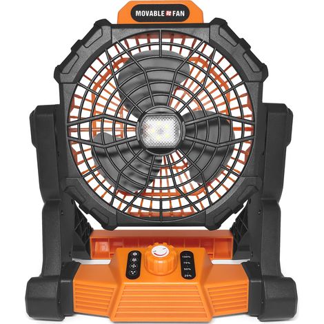 2-in-1 Campingventilator: Hängende Zeltlaterne mit Powerbank für Camping und Angeln