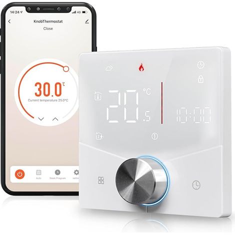 Thermostat d'ambiance programmable Compatible avec 15 (1/5)