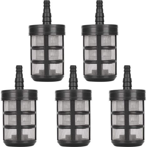 5PCS Garden Hose Filter Stainless Steel Water Suction Pump Filter Double Layer Encryption for Intake Pipe Sprayers Oil Pressure Washer Equipment
