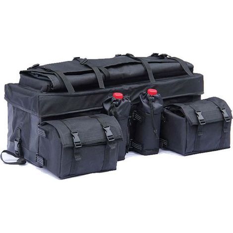 Sacoche arrière Bagtecs QB2 pour quad/ATV - Top case semi-rigide noir, 84×43×28 cm
