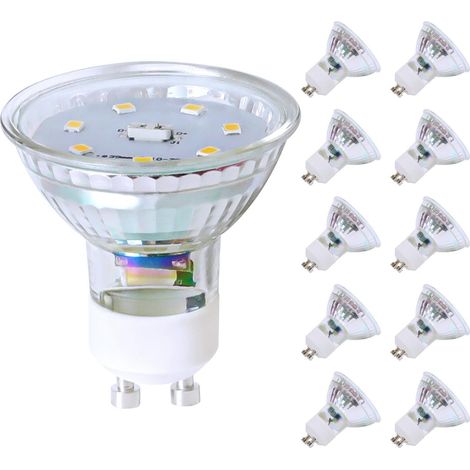 GBLY GU10 LED Warmweiss 5W Leuchtmittel Lampe Ersetzt 50W Glühbirne 3000K Energiesparlampe Abstrahlwinkel 110° Spot Nicht Dimmbar Reflektor Birne Glühlampen Strahler Spot LED GU10 10 pack