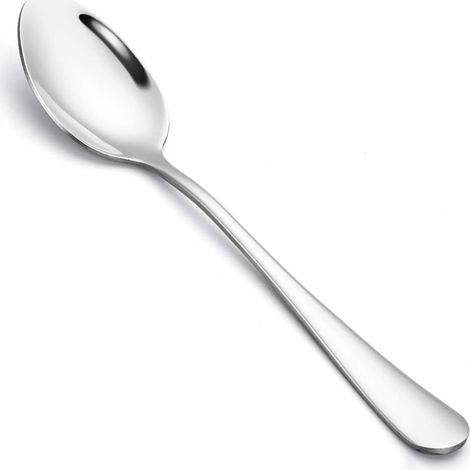 Cuillère À Thé - Acier Inoxydable 304 - 17 Cm - Pour Glace Yaourt Parfait - Lot De 12 (1/5)