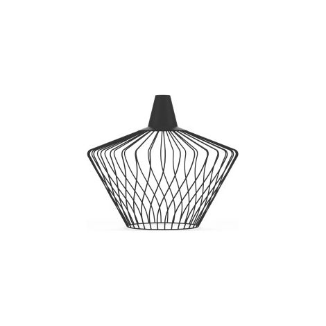 Abat-jour suspendu filaire noir vase Nowodvorski WAVE S