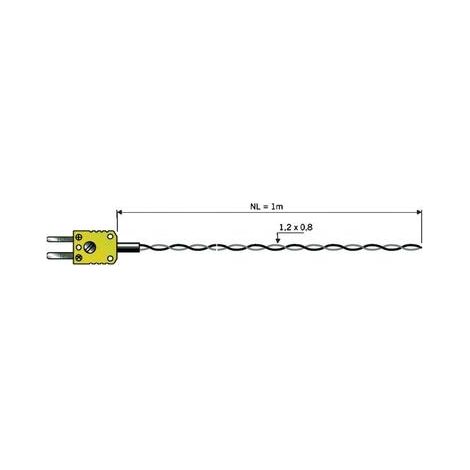 B & B Thermo-Technik 06001301-10 sonda de temperatura negra