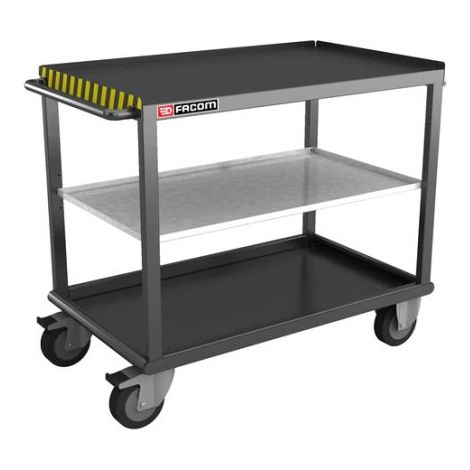 Facom – Tablette supplémentaire 960 x 546 x 20 mm – Tôle galvanisée 2 mm avec rebords anti-chute – Charge maximale 9 kg (1/4)