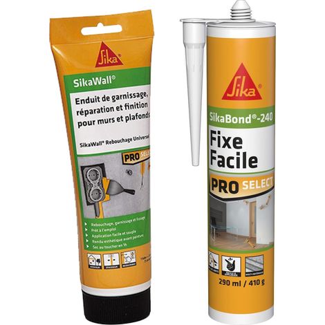 Enduit de Rebouchage Universel tout en 1 en tube Blanc - Pâte à reboucher lissage et finition - 425g + Colle acrylique pour l'agencement intérieur - Replace clou (1/5)