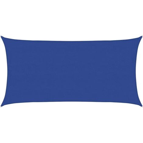 vidaXL Sunshade Sail 160 g/m² Rectangular Blue 4x7 m HDPE