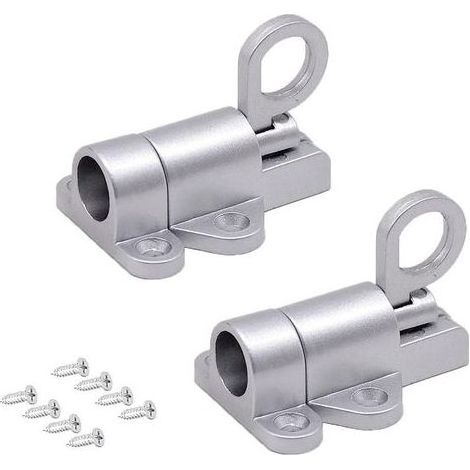 Automatisches Aluminium-Türschloss, 2-teiliger Federriegel, Rückprall-Türschloss, selbstverriegelndes Türschloss, für Balkontüren, Gartentüren, Fenster, Veranda (1/5)