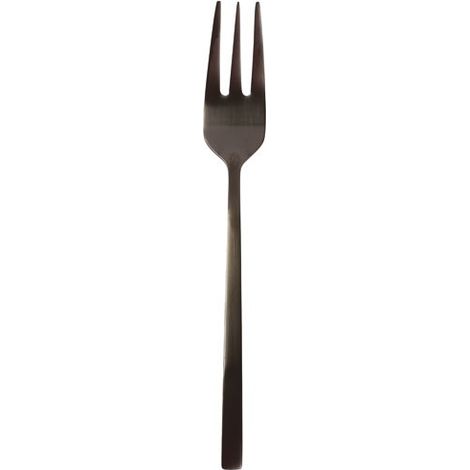 Set di 6 forchette Terno con manico nero opaco per dolci - Fine Dining Living