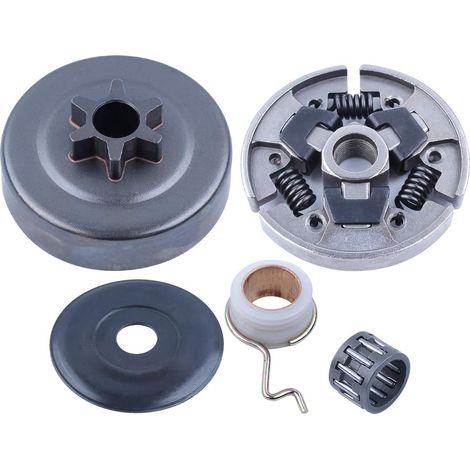 Embrayage 3/8 pouce 6T et tambour d'embrayage avec disque de roulement et engrenage à vis sans fin pour tronçonneuses Stihl MS170 MS180 MS210 MS230 MS250 017 018 Remplacement (1/5)