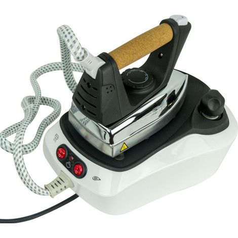 TrAdE Shop Traesio - Ferro Da Stiro Con Caldaia Piastra Acciaio Inox Vapore Continuo Regolabile 2200w -