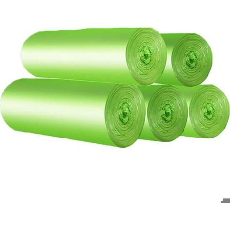 Sacs À Ordures - 30 Litres - Compostables Et Biodégradables En Amidon De Maïs - Pour Cuisine Et Salle De Bain - 100 Pièces (1/5)