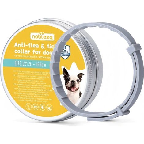 Collier Anti-Poux pour Chiens (Animal de Compagnie) avec Effet Prolongé et Ajustable pour Toutes Tailles
