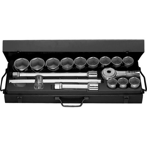 Facom – Jeu de douilles 3/4" hexagonal – Coffret 6 pièces – Pour usage intensif – Compatible avec cliquet 3/4"