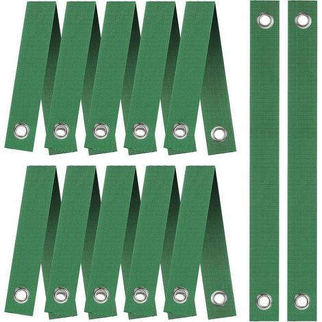 (12 PCS)Attache Arbre, Attache Plante, Liens de Jardinage pour Ligatures, Sangles Tuteur avec œillets Sangle Arbre Tuteur Sangle Nylon Sangles d'arbre Résistantes aux intempéries (1/5)