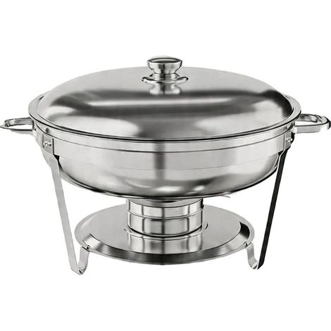Chafing Dishes, Ensemble de 4, Comprend une Cuillère et des Pinces, BLANC (1/2)