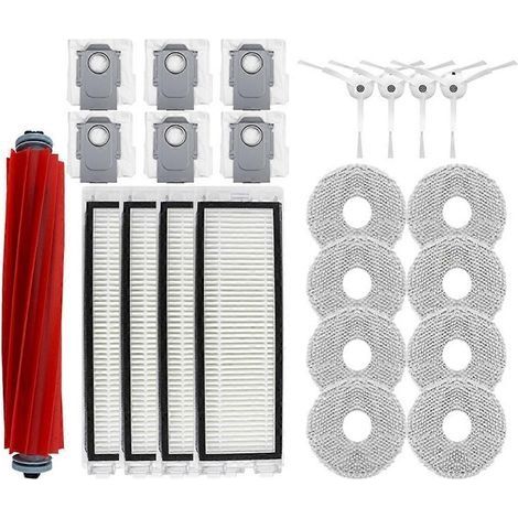 Accessoires compatibles avec le robot aspirateur Qrevo P10 : brosse principale, filtre, brosse latérale, sac à poussière, etc. (1/5)