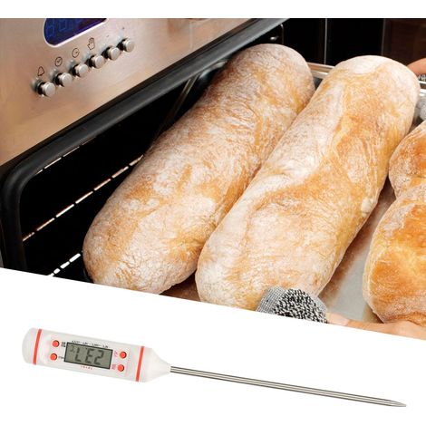 Thermomètre en acier inoxydable de forme stylo et de haute précision pour aliments et liquides (1/5)