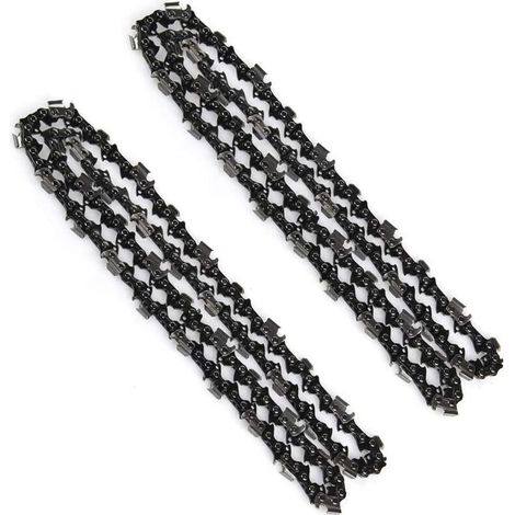 Cadenas de motosierra auténticas - Rotatech 16" 59 eslabones - Longitud 40 cm - Titanio eléctrico (paquete de 2) (1/5)