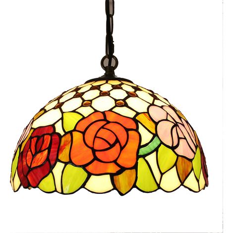 Suspension design en verre coloré – lustre LED moderne pour salon, chambre, restaurant, bar et hôtel (1/4)