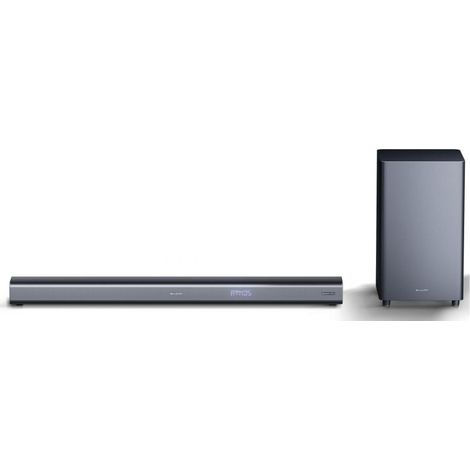 Sharp HT-SBW460, 3.1 Dolby Atmos, Barra de Sonido Envolvente Virtual 3D y subwoofer inalámbrico, Bluetooth, Experiencia 4K, HDMI ARC/CEC, Potencia máxima Total de Salida: 440w, Color Negro (1/5)