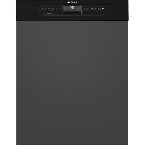 Smeg PL364CN. Posizionamento dell'apparecchio: A scomparsa parziale, Dimensione: Dimensione massima (60 cm), Colore pannello di controllo: Nero. Numero di coperti: 13 coperti, Classe emissione rumo... (1/4)