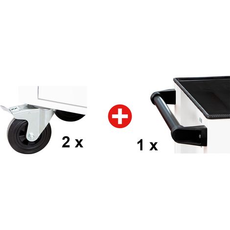 Jeu de poignée + roues pour servante à outils MW-TOOLS MW Tools GWACCSET