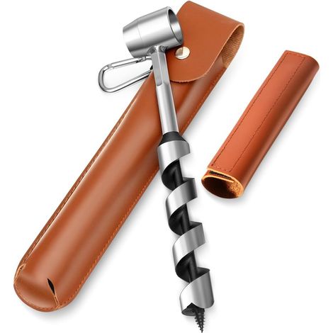 APEX Outil d'extérieur amélioré, perceuse à bois manuelle à spirale de 1 x 10 pouces (environ 25,4 cm), avec une clé fixe plus affûtée pour un perçage plus facile. (1/5)